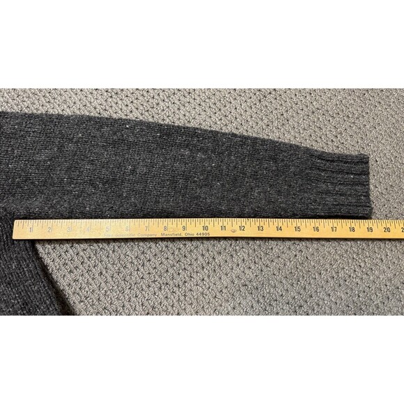 Vintage Polo Ralph Lauren Quarter Button Wool/Alpaca/Acrylic Sweater Mens S Gray - Picture 7 of 8